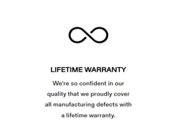 LIFETIME WARRANTY